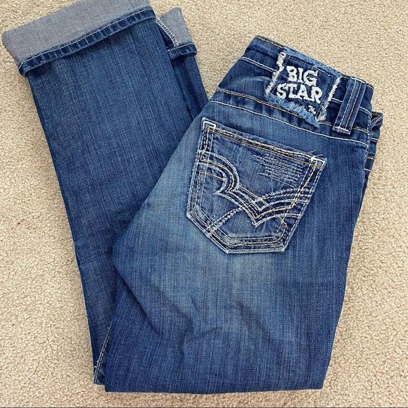 Big Star Denim - Big Star Rikki Low Rise Cropped Roll up Jeans Size 27
